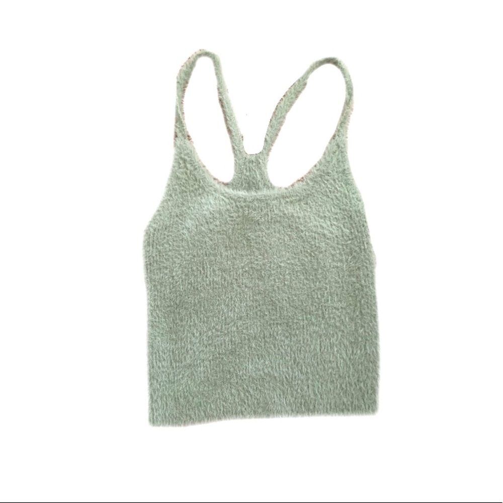 Green Fuzzy top